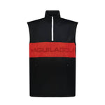 Aguila Golf Sleeveless Quarter-Zip Vest – Red Stripe Design