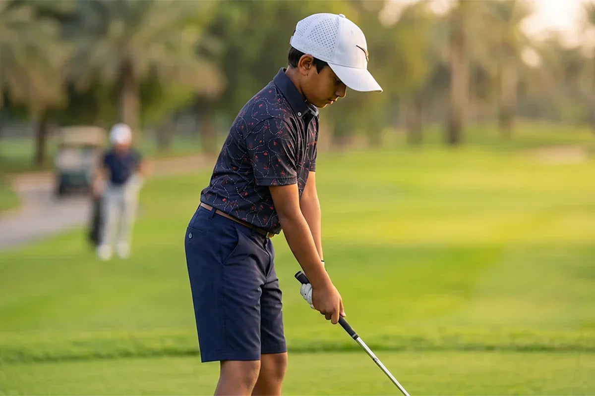 Kids & Junior Golf Apparel in the UAE — A Parent's Guide to Comfort, Sun-Safety & Fit