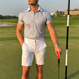 Classico Glamour White Men’s Golf Polo