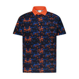 Aguila Golf Men's Moderno Stripe Polo Shirt - White Forest Green