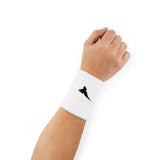 Aguila Wrist Sweatbands - White