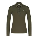 Aguila Golf Long-Sleeve Performance Polo – Khaki