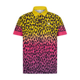 Neon Leopard Boy's Golf Polo