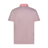 Aguila Golf Moderno Coral Geometric Micro-Print Polo Shirt
