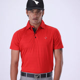 BOYS GOLF POLO R-L RED