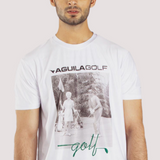 BOYS CAMISA WHITE VINTAGE GOLF T-SHIRT