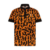 Orange Leopard Boy's Golf Polo