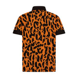 Orange Leopard Boy's Golf Polo