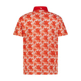 Aguila Golf Moderno Red Golf Cart Camo Printed Polo Shirt