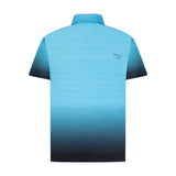 Aguila Golf Moderno Ocean-to-Navy Ombré Performance Polo Shirt