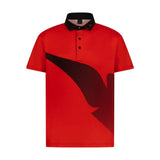 Red and Black Wing Boy's Golf Polo