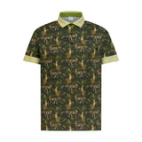 Dark Green Cheetah Boy's Golf Polo