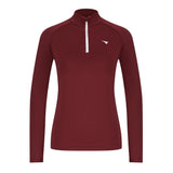 Aguila Women's Long-Sleeve Quarter-Zip Golf Top – Burgundy