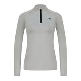 Aguila Women's Long-Sleeve Quarter-Zip Golf Top – Silver Grey