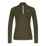 Aguila Women's Long-Sleeve Quarter-Zip Golf Top – Khaki