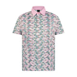 Moderno Vibrant Blooms Men’s Golf Polo
