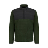 Aguila Golf Men's Forest Green Quilted Fleece Zip-Neck Outerwear