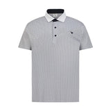 Aguila Golf Men's Moderno Microprint Polo Shirt - White Navy