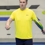 Aguila Men's Textured Performance Tops - Neon Yellow