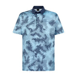 Moderno Pixel Comb Teal Men’s Golf Polo