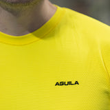 Aguila Men's Textured Performance Tops - Neon Yellow