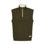 Aguila Golf Men's Olive Green Zip-Neck Sleeveless Vest