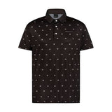 Moderno Dotted Black Men’s Golf Polo