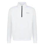Aguila Golf Men's Pullover – White Half-Zip Long-Sleeve Fit

