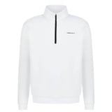 Aguila Golf Men's Pullover – White Half-Zip Long-Sleeve Fit

