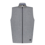 Aguila Golf Sleeveless Vest – Light Gray Full-Zip Performance Fit