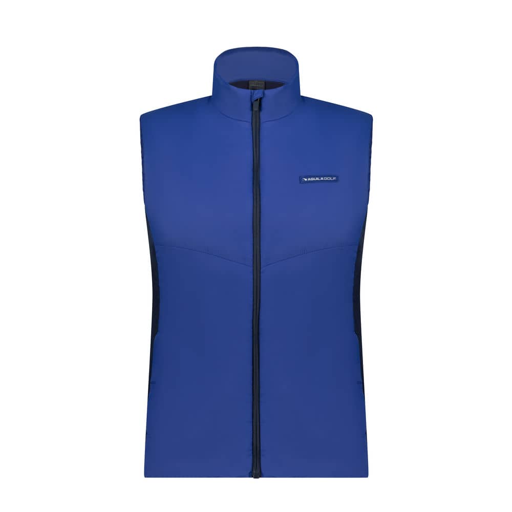 Aguila Golf Sleeveless Vest – Royal Blue Full-Zip Performance Fit
