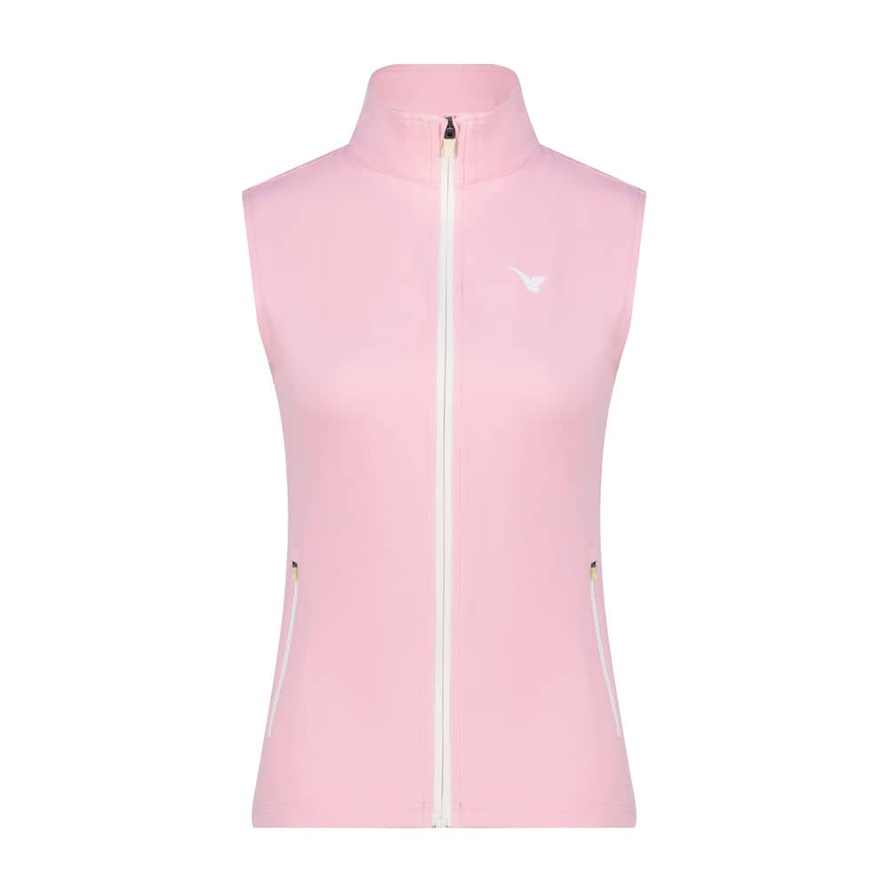 Aguila Golf Women's Vest – Light Pink Full-Zip Sleeveless Fit