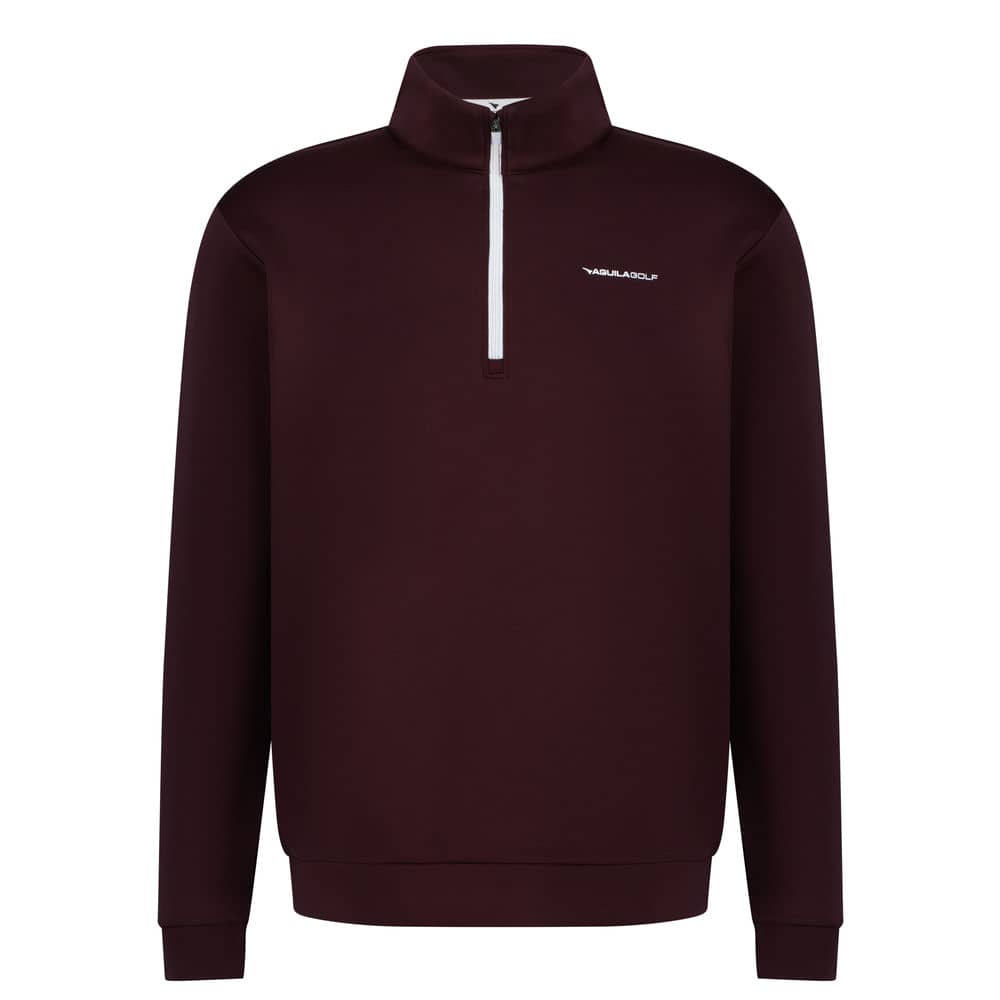 Aguila Scuba Men's Golf Midlayer – Burgundy Quarter-Zip