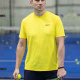 Aguila Men's Textured Performance Tops - Neon Yellow