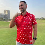 Moderno Red Caddy Men’s Golf Polo