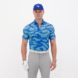 Moderno Electron Teal Men’s Golf Polo