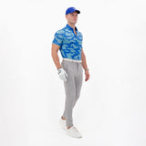 Moderno Electron Teal Men’s Golf Polo